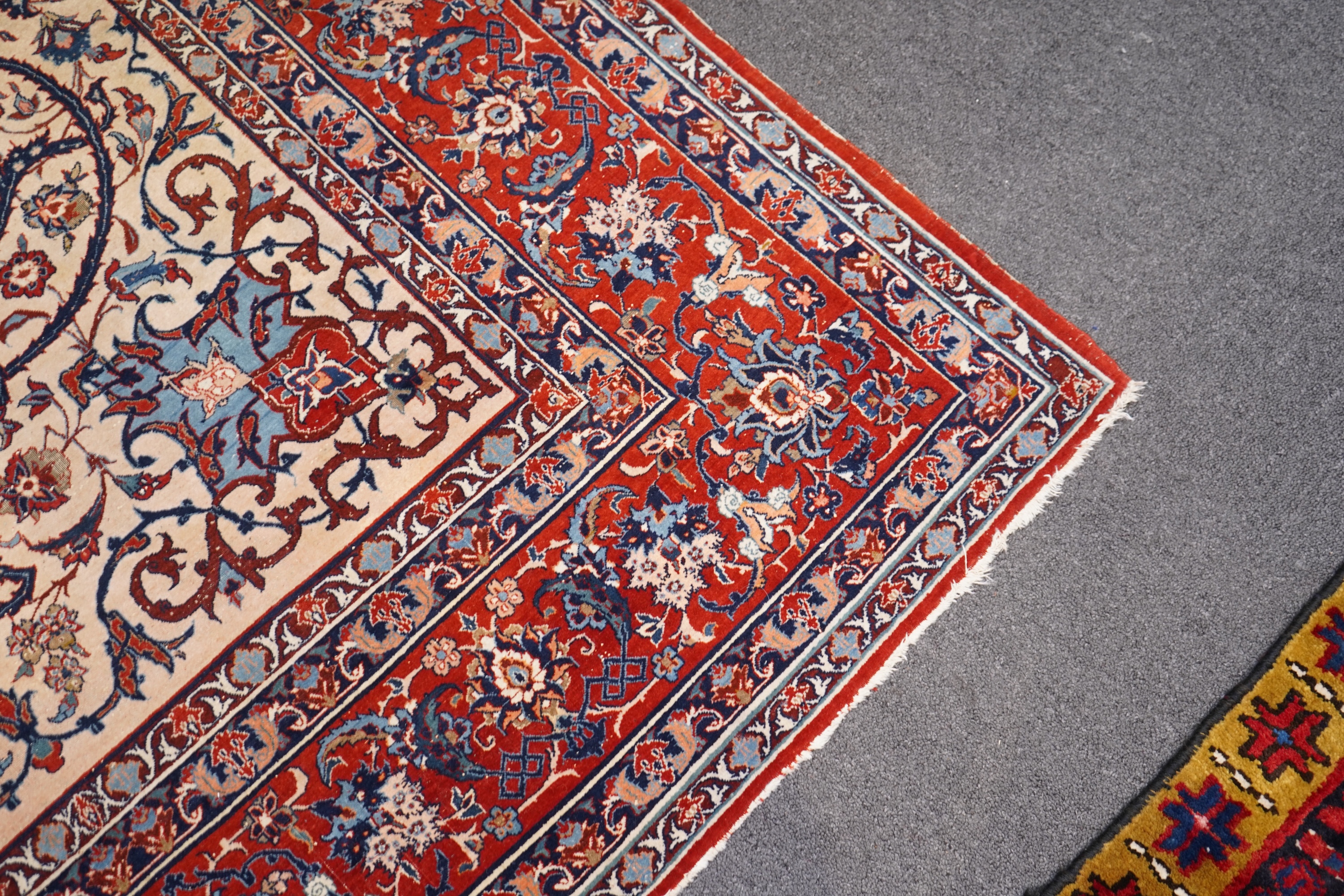 An Isfahan Persian ivory ground rug